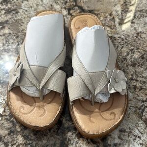 Born ivory shoes, size 9, like new condition, worn once.